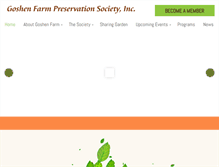 Tablet Screenshot of goshenfarm.org